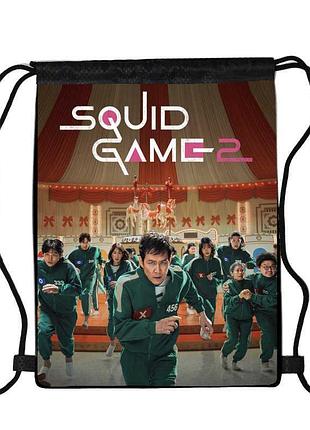 Сумка для обуви игра в кальмара (squid game 006), 410 х 300 мм