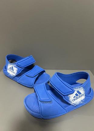 Боссоножки спорт босоніжки адідас липучка сині adidas