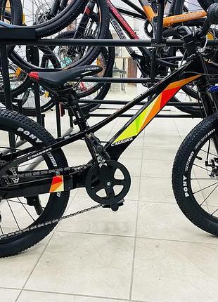 Велосипед дитячий на магнієвій рамі crosser xmb 20" зріст 130-150 см вік 7 до 11 років чорно-зелений