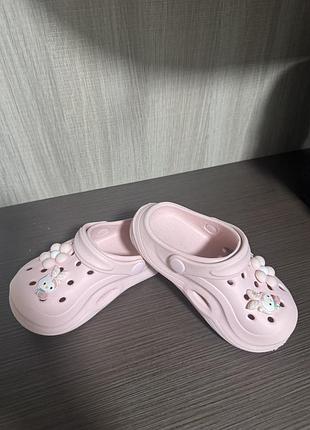 Дитяче взуття типу crocs для дівчинки 2