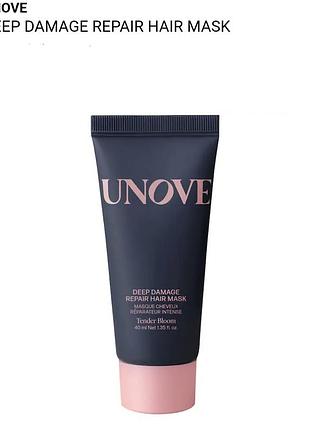 Увлажняющая маска для волос unove deep damage repair hydrating hair mask