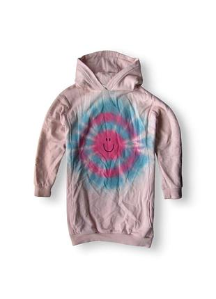 Довга тепла кофта светр толстовка лонг туніка з капюшоном next