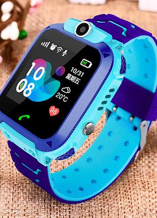 Детские смарт часы q12 smart baby watch s5 (q12) синий цвет