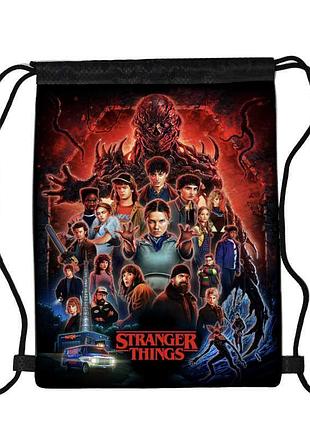 Сумка для обуви очень странные дела (stranger things 02), 410 х 300 мм