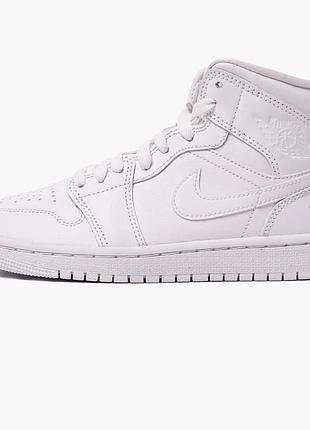Кросівки жіночі air jordan 1 mid white dv0991-111