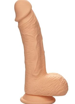 Фалоімітатор із силікону calexotics dual density silicone studs (flesh), 21,5х3,7 см. 2