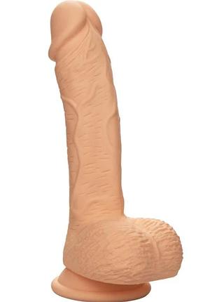 Фалоімітатор із силікону calexotics dual density silicone studs (flesh), 21,5х3,7 см. 3