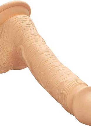 Фалоімітатор із силікону calexotics dual density silicone studs (flesh), 21,5х3,7 см. 6