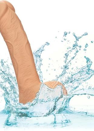 Фалоімітатор із силікону calexotics dual density silicone studs (flesh), 21,5х3,7 см. 8