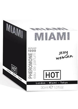 Парфуми з феромонами для жінок hot pheromon parfum miami sexy woman, 30 мл.