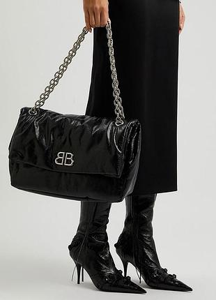 🖤balenciaga monaco chain bag premium🖤 натуральная кожа сумка брендовая с комплектом баленсиага