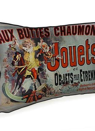 Подушка интерьерная с мешковины jouets et objets pour etrennes (з сериала friends друзья) 45x32 см