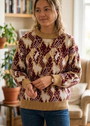 Гарний вовняний светр джемпер пуловер реглан