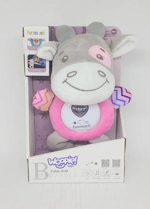 Мягкая интерактивная игрушка "ослик" tulilo 42639 рожевий