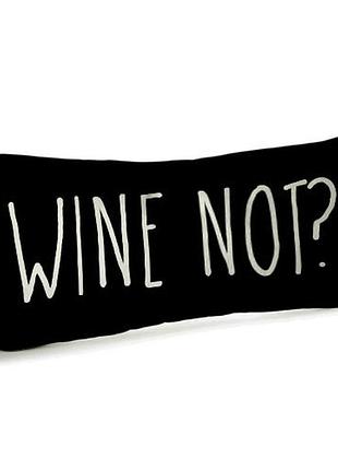 Подушка для дивана бархатная wine not? 50x24 см (52bp_ex011)