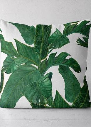 Подушка декоративная soft листья 45x45 см (45pst_ex024)