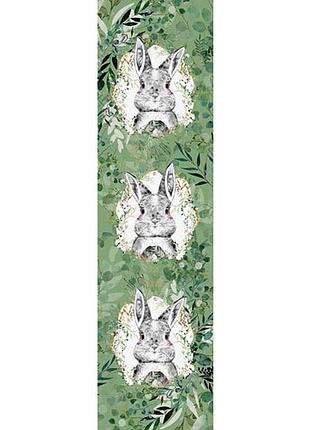 Дорожка на стол пасхальний зайчик 150x40 см (dr_24a003)