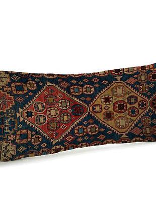 Подушка для дивана бархатная персидский ковер 50x24 см (52bp_casa013)