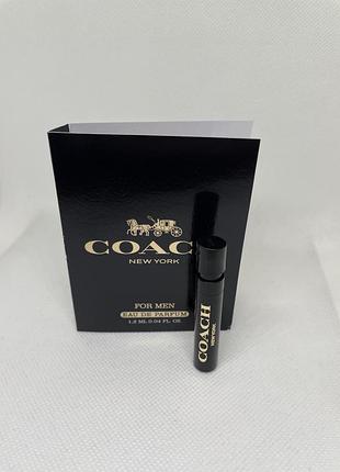 Оригинальный пробник парфюмированная вода coach for men eau de parfum coach