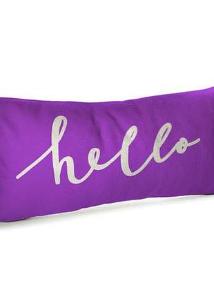 Подушка для дивана бархатная hello 50x24 см (52bp_18l006)