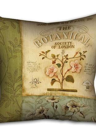Подушка з принтом габардинова botanical 30x30 (3p_pw049)