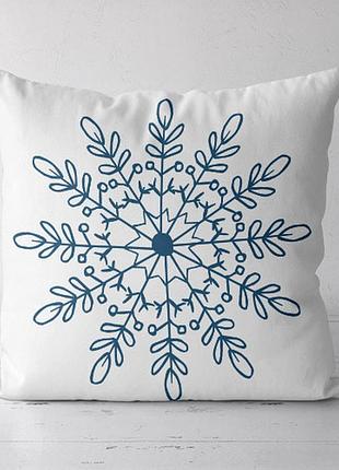 Подушка декоративная soft сніжинка 45x45 см (45pst_23ng011)
