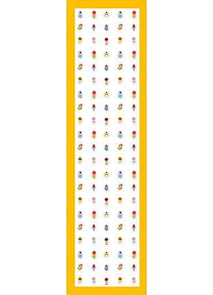 Дорожка на стол дрібні квіти 150x40 см (dr_24a028)