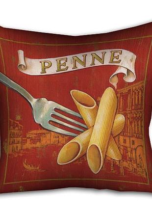 Подушка c принтом габардиновая penne 40x40 (4p_pw017)