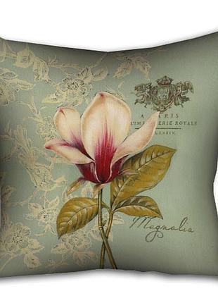 Подушка з принтом габардинова magnolia 30x30 (3p_pw015)