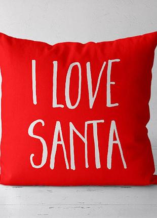 Подушка декоративная soft i love santa 45x45 см (45pst_23ng021)