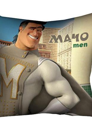 Подушка c принтом габардиновая мачо men 50x50 (5p_man011)