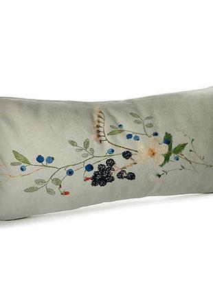 Подушка для дивана бархатная ежевика 50x24 см (52bp_23m010)
