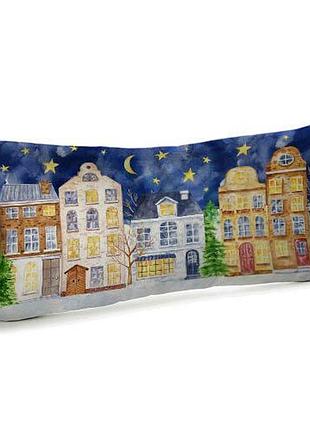 Подушка для дивану оксамитова в очікуванні дива 50x24 см (52bp_23ng011)