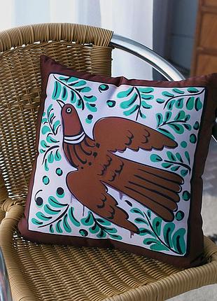 Подушка декоративная soft птаха 45x45 см (45pst_tr007)