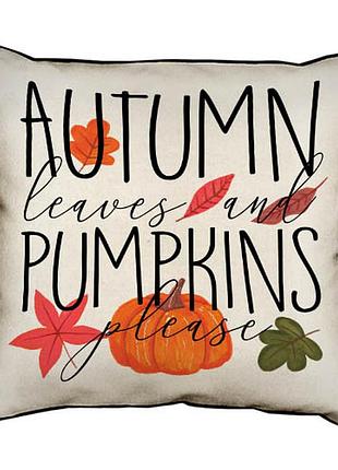 Подушка с мешковины autumn and pumpkins 45x45 см (45phb_24s007)