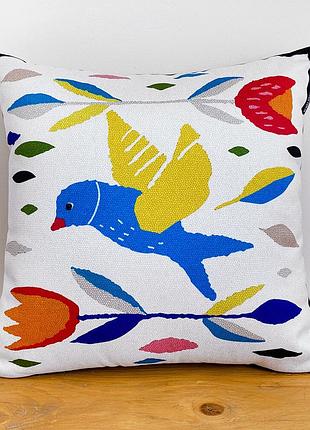 Подушка с мешковины птица независимости 45x45 см (45phb_23j003)