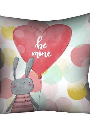 Подушка c принтом габардиновая be mine 40x40 см (4p_18l019)