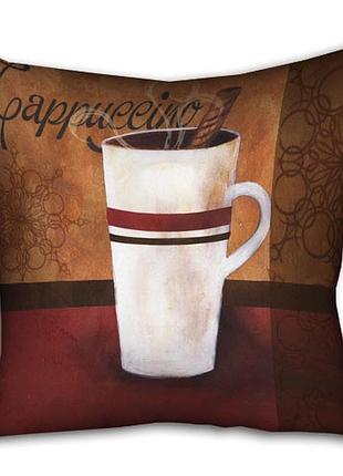 Подушка c принтом габардиновая cappuccino 30x30 (3p_pw027)