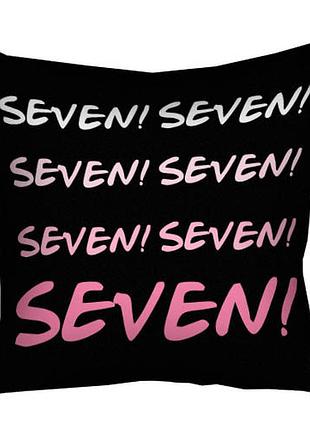 Подушка з принтом габардинова seven 30x30 см (3p_dr007)