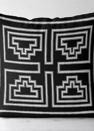 Подушка c принтом габардиновая pattern 40x40 (4p_casa043)