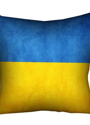 Подушка c принтом габардиновая флаг україни 50x50 (5p_ukr029)