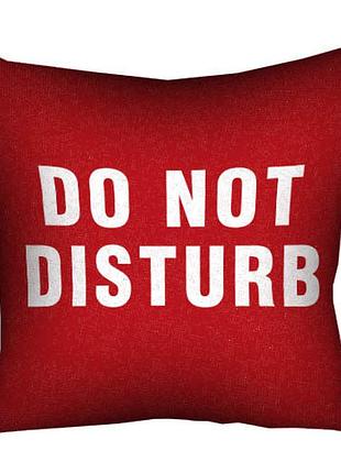 Подушка c принтом габардиновая do not disturb 40x40 (4p_22o007)