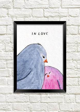 Постер в рамке in love 30x42 см, a3 (mt3_19l023)