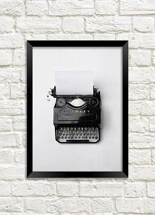 Постер в рамці друкарська машинка 21х30см, a4 (mt4_art027_bl)