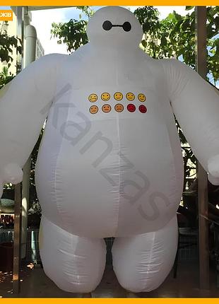Rest надувной костюм беймакс baymax для взрослых 2.2м косплей костюм для праздников и вечеринок белый костюм