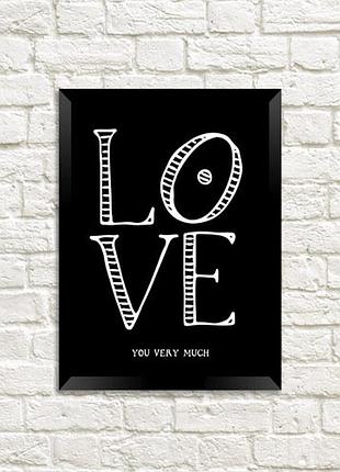 Постер в рамці love you very much 30x42 см, a3 (mt3_20l006)