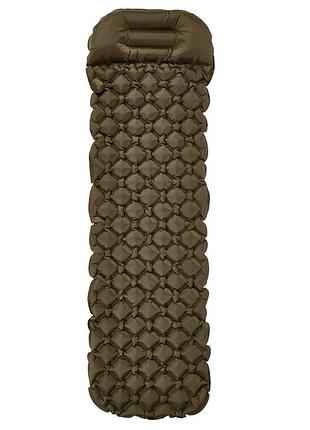 Надувной каремат skif outdoor scout olive 190x56x5 см