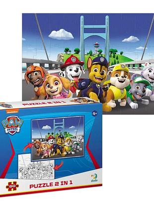 Пазл 2в1 "paw patrol" 200162 "dodo", 60 элементов