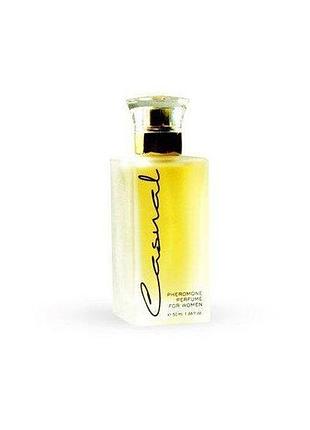 Туалетная вода с феромонами для женщин casual yellow pheromone perfume for women, 50 мл.