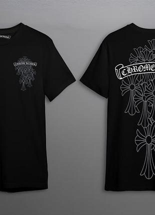 Футболки chrome hearts черные